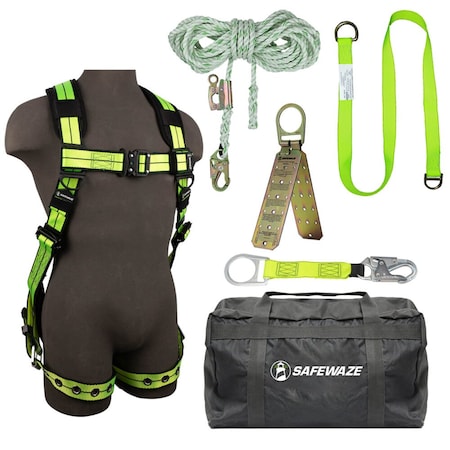 Safewaze PRO+ Bag Roof Kit: FS-FLEX185-2X, FS700-50GA, FS813, FS811-20, FS870, FS8175 020-3124
